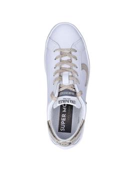 Sneaker Uma Parker Moon blanco y oro