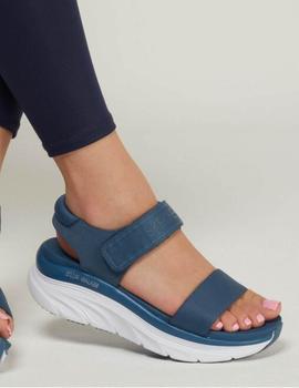 Sandalia Skechers dlux walker azul