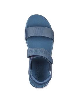 Sandalia Skechers dlux walker azul