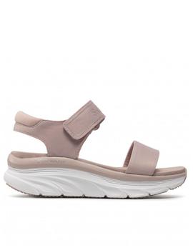 Sandalia Skechers dlux walker rosa