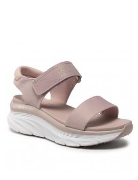 Sandalia Skechers dlux walker rosa