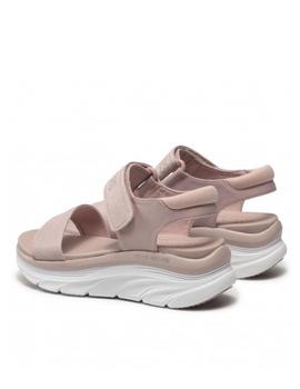 Sandalia Skechers dlux walker rosa