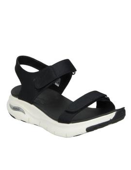 Sandalia Skechers Arch Fit en negro