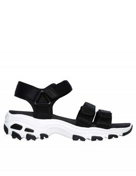 Sandalia Skechers Dlites negro