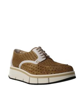 Zapato Calce mujer picado beige