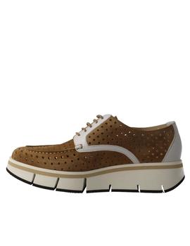 Zapato Calce mujer picado beige