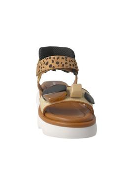 Sandalia Jeannot piedras animal print