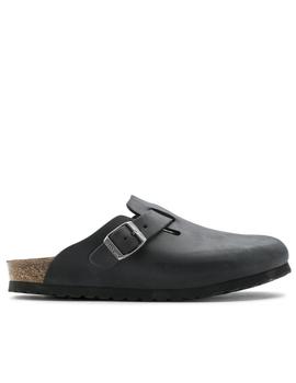 Zueco Birkenstock Boston engrasado negro