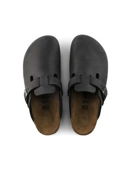 Zueco Birkenstock Boston engrasado negro