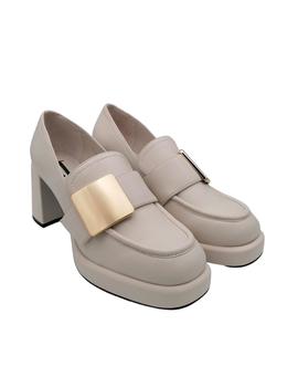 Zapatos Jeannot con plataforma en blanco