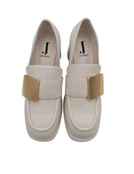 Zapatos Jeannot con plataforma en blanco