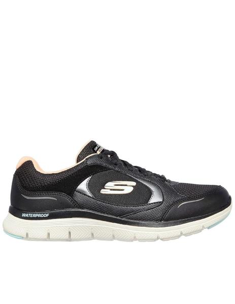 Consecutivo Contratista césped Skechers waterproof mujer negro