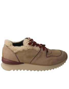 Deportivas Andiafora ruffle en beige