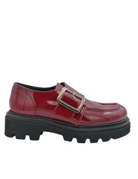 Zapato Belset con hebilla en rojo