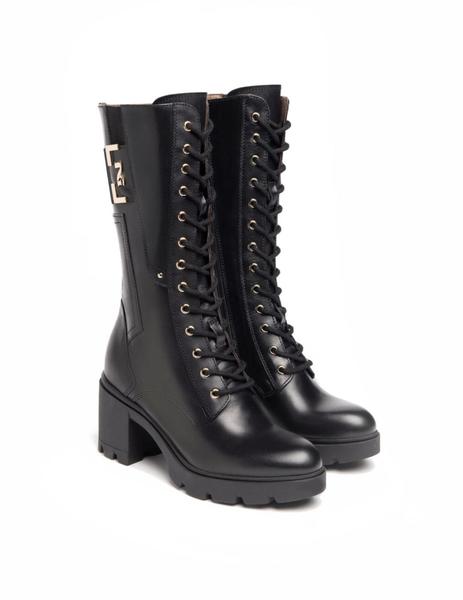 Botas media online caña cordones