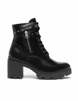 Botines Nero Giardini cordones mujer negro