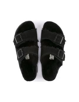 Birkenstock Arizona con lana en negro