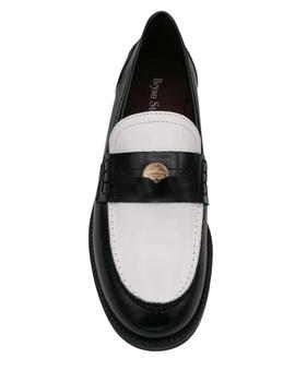 Mocasines Bryan mujer negro y blanco