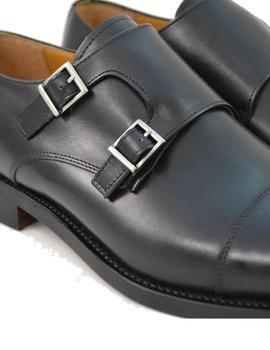 Zapato doble hebilla Berwick color negro