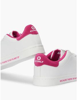 Deportiva Brisbanealf mujer Ecoalf blanco y rosa