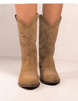 Botas camperas Bryan Jandra mujer en piel avena