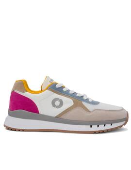 Deportiva mujer Ecoalf Cervino blanco y rosa