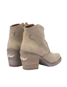 Botines Nemonic kansas en beige