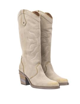 Botas Nemonic kansas en beige mujer