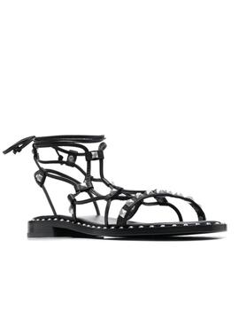 Sandalias Ash paloma gladiador negro