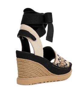 Alpargata UGG black abbot Ankle Wrap