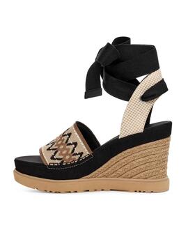 Alpargata UGG black abbot Ankle Wrap