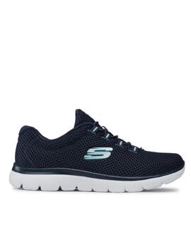 Skechers summits azul 12985 cordones elástico