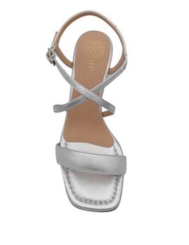 Sandalia Unisa Marley plata mujer