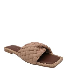 Sandalia Mosaci trenzada beige