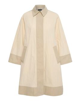 Gabardina Soaked en beige