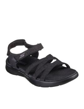 Sandalia Skechers Gowalk en negro mujer
