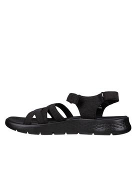 Sandalia Skechers Gowalk en negro mujer
