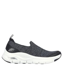 Skechers Arch Fit zapatilla negra sin cordones