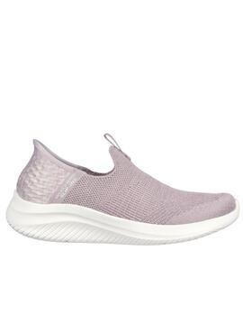 Deportiva Skechers Slipins en malva