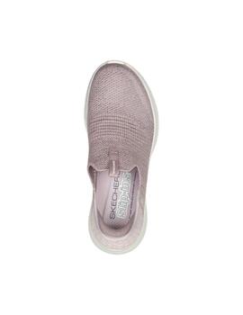 Deportiva Skechers Slipins en malva