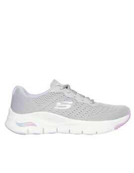 Deportiva Skechers Arch Fit gris malva