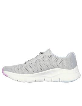 Deportiva Skechers Arch Fit gris malva