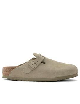 Zueco Birkenstock Boston faded kaki