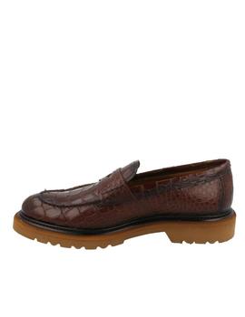 Mocasin de Calce grabado marrón
