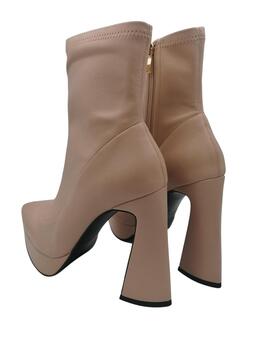 Botines Jeannot beige plataforma mujer