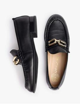 Mocasines Unisa Dylon en negro mujer