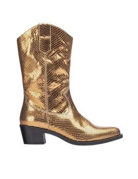 Botines West Unisa Grace metal dorado