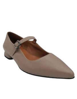 Merceditas Barminton taupe mujer