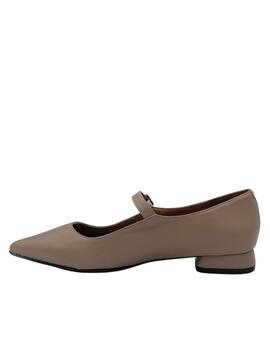 Merceditas Barminton taupe mujer