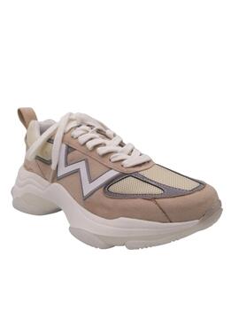 Deportiva Mim Studio beige mujer